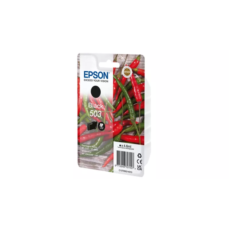 Epson 503 mustepatruuna 1 kpl alkuperäinen vakiokesto musta