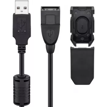 USB-kaapeli Goobay 93284 USB 2.0 2 m USB A musta