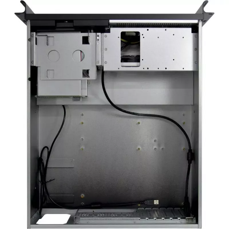 Palvelinkotelo Inter-Tech 4U 4452-TFT Rack musta