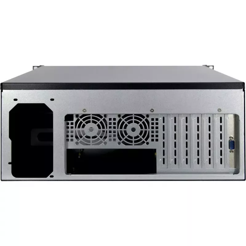 Palvelinkotelo Inter-Tech 4U 4452-TFT Rack musta