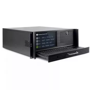 Palvelinkotelo Inter-Tech 4U 4452-TFT Rack musta