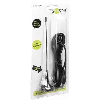Antenni Goobay passiivinen DVB-T2 (HD) mini magneettinen