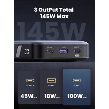 Kannettava varavirtalähde 25000 mAh Ugreen 90597A
