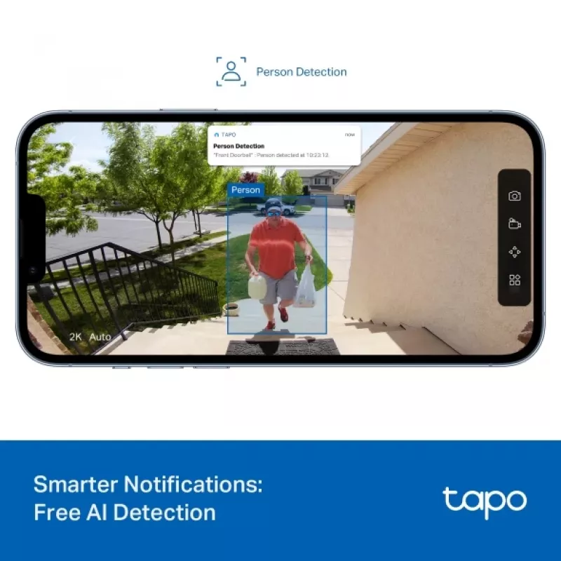 TP-Link Tapo D205 videopuhelinovi 3 MP musta