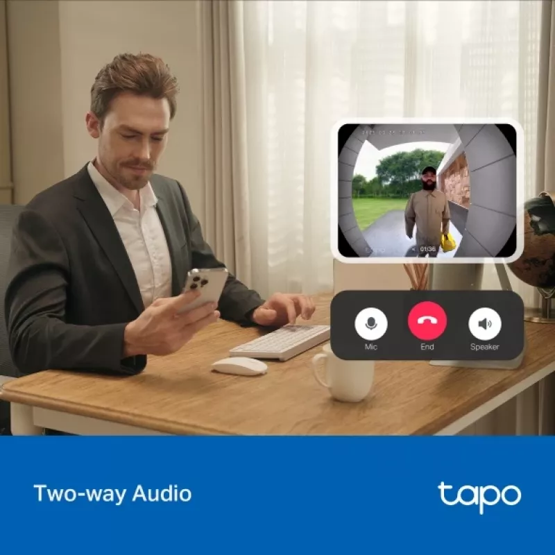 TP-Link Tapo D205 videopuhelinovi 3 MP musta