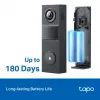 TP-Link Tapo D205 videopuhelinovi 3 MP musta