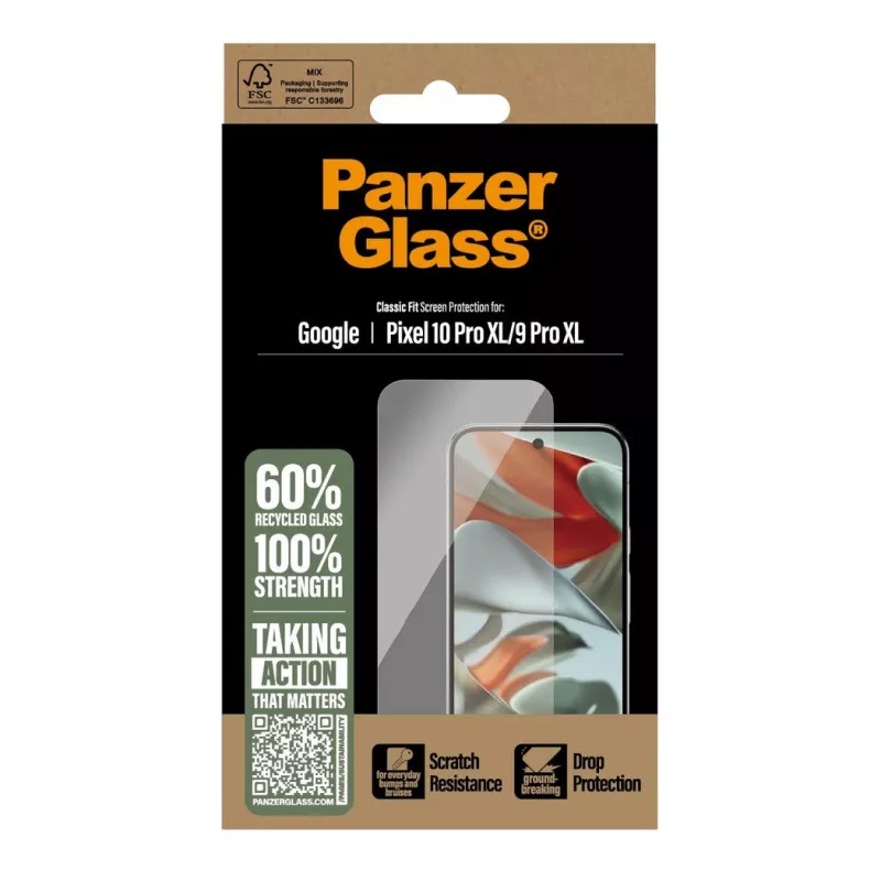 PanzerGlass näyttö- ja takasuojus Google Pixel 10 Pro XL / 9 Pro XL, läpinäkyvä, 1 kpl (PG92324)