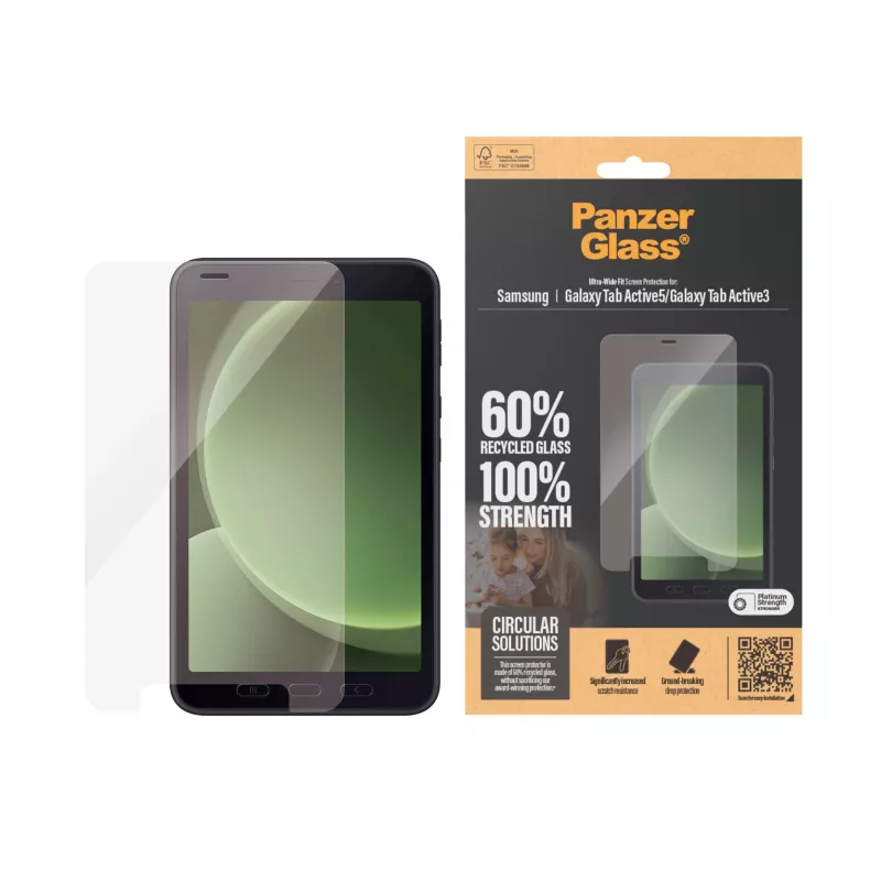 PanzerGlass® näytönsuojus Samsung Galaxy Tab Active5 | Active3 | Ultra-Wide Fit