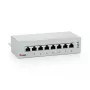 Equip 8-porttinen Cat.6 pöytäpatch-paneeli, vaaleanharmaa