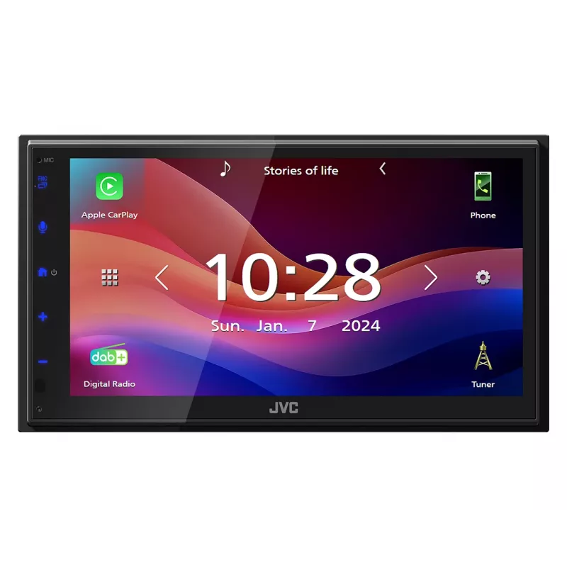 JVC KW-M695DBW -autoradio musta Wi-Fi 200 W Bluetooth