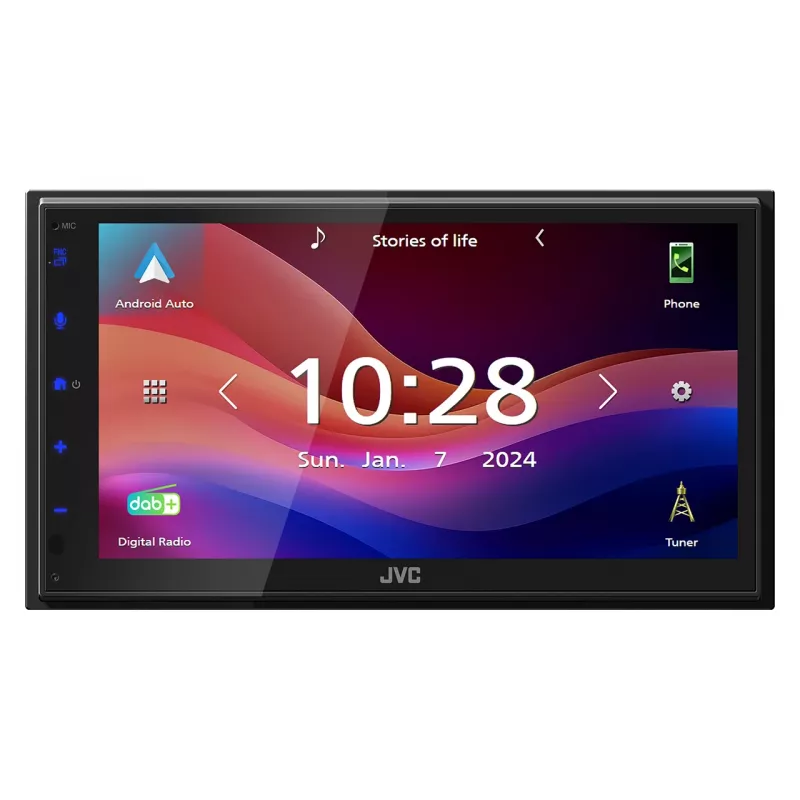 JVC KW-M695DBW -autoradio musta Wi-Fi 200 W Bluetooth