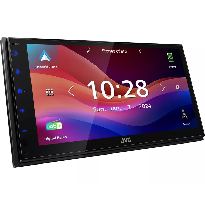 JVC KW-M695DBW -autoradio musta Wi-Fi 200 W Bluetooth