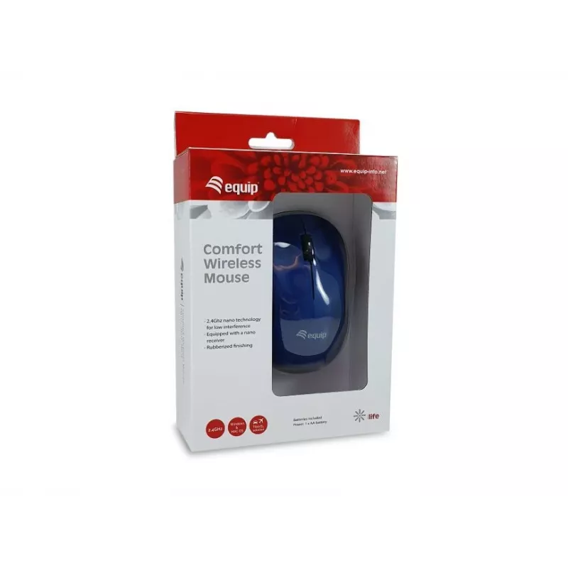 Equip Comfort -hiiri langaton sininen RF Wireless
