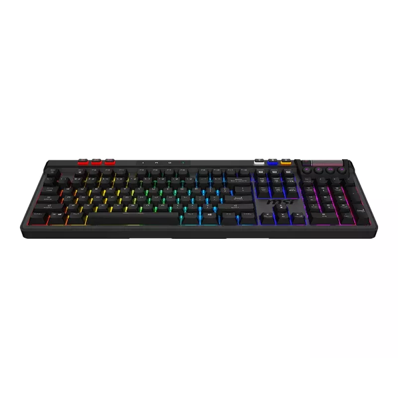 MSI Strike Pro langaton hiljainen mekaaninen pelinäppäimistö, DE (QWERTZ) -asettelu, musta