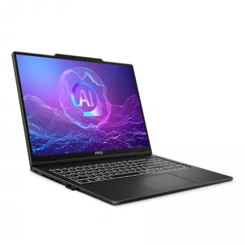 Kannettava tietokone MSI VenturePro A16 AI+ A3HWEG-003DE — AMD Ryzen AI 7 350, 16 tuuman 2K-näyttö (2048×1280), 16 GB DDR5, 1 TB SSD, NVIDIA GeForce RTX 5050, Windows 11 Home, harmaa