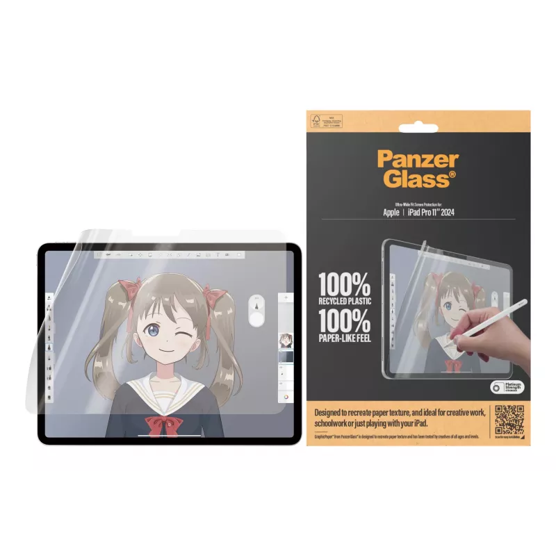 PanzerGlass ® GraphicPaper® näytönsuojakalvo iPad Pro 11 inch (2024-2025) | Ultra-Wide Fit
