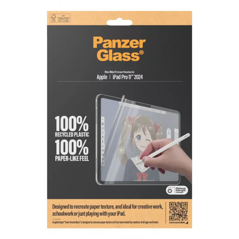 PanzerGlass ® GraphicPaper® näytönsuojakalvo iPad Pro 11 inch (2024-2025) | Ultra-Wide Fit