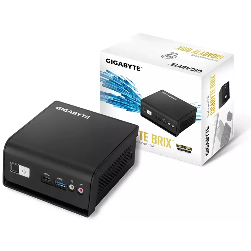 Gigabyte BRIX GB-BLPD-5005R Intel Pentium J5005 barebone-minitietokone