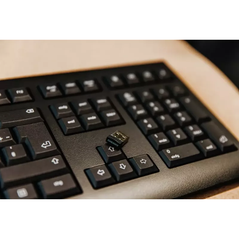 CHERRY KW 3000 näppäimistö yleiskäyttöön RF Wireless QWERTY US International musta