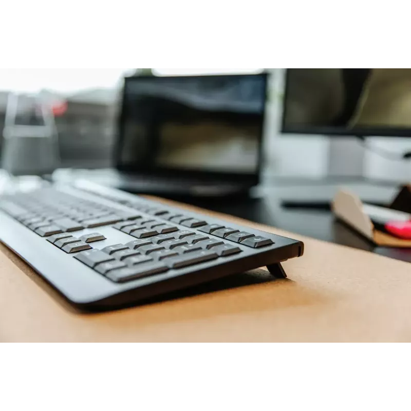 CHERRY KW 3000 näppäimistö yleiskäyttöön RF Wireless QWERTY US International musta