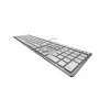 CHERRY KC 6000 ohut näppäimistö yleiskäyttöön USB AZERTY belgialainen hopea, valkoinen