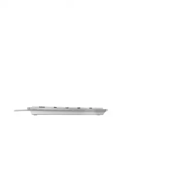 CHERRY KC 6000 ohut näppäimistö yleiskäyttöön USB AZERTY belgialainen hopea, valkoinen