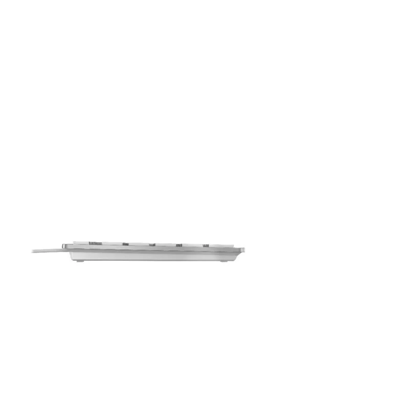 CHERRY KC 6000 ohut näppäimistö yleiskäyttöön USB AZERTY belgialainen hopea, valkoinen