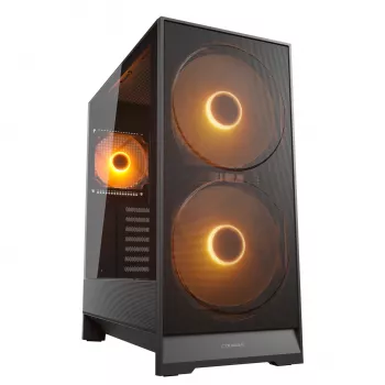 COUGAR Midi Tower -kotelo, Airface 180, ARGB, musta