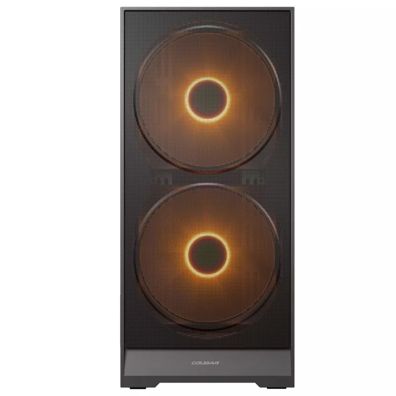 COUGAR Midi Tower -kotelo, Airface 180, ARGB, musta