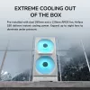 COUGAR Midi Tower -kotelo, Airface 180, ARGB, musta