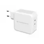 Conceptronic ALTHEA 2-porttinen 100W GaN USB-C PD -laturi, sisäkäyttöön, vaihtovirta, 5 V, 5 A, valkoinen