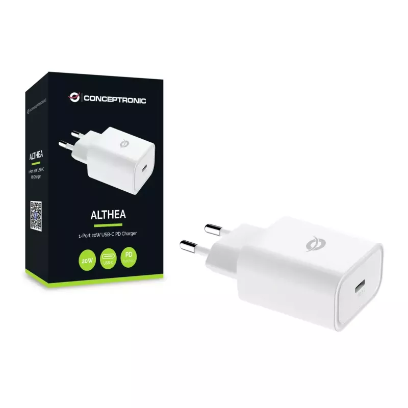 Conceptronic ALTHEA07W 1-porttinen 20W USB-C PD -laturi