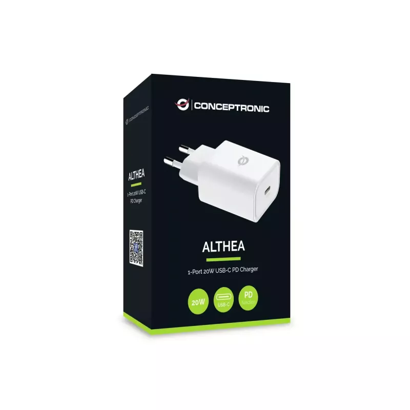 Conceptronic ALTHEA07W 1-porttinen 20W USB-C PD -laturi