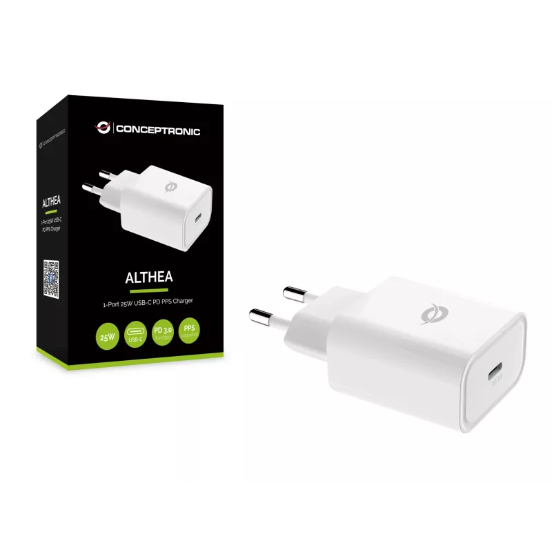 Sisälaturi Conceptronic ALTHEA 1-porttinen 25W USB-C PD PPS