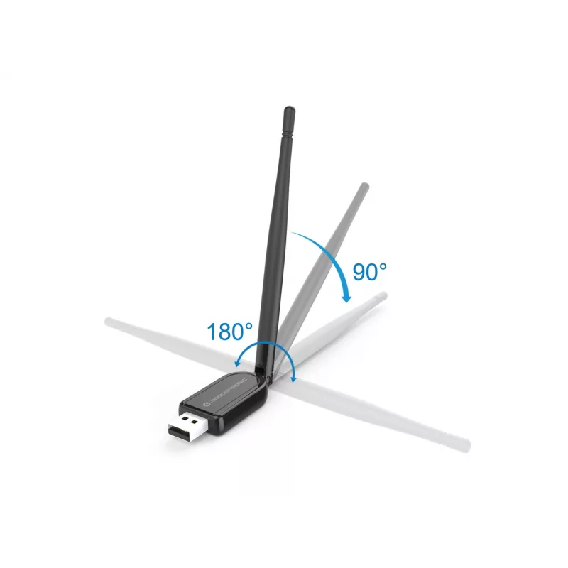 Conceptronic ABBY Long Range Bluetooth 5.1 USB -adapteri ulkoisella antennilla