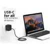 Conceptronic OZUL04BE 67W GaN USB PD -laturi, integroitu USB-C-kaapeli