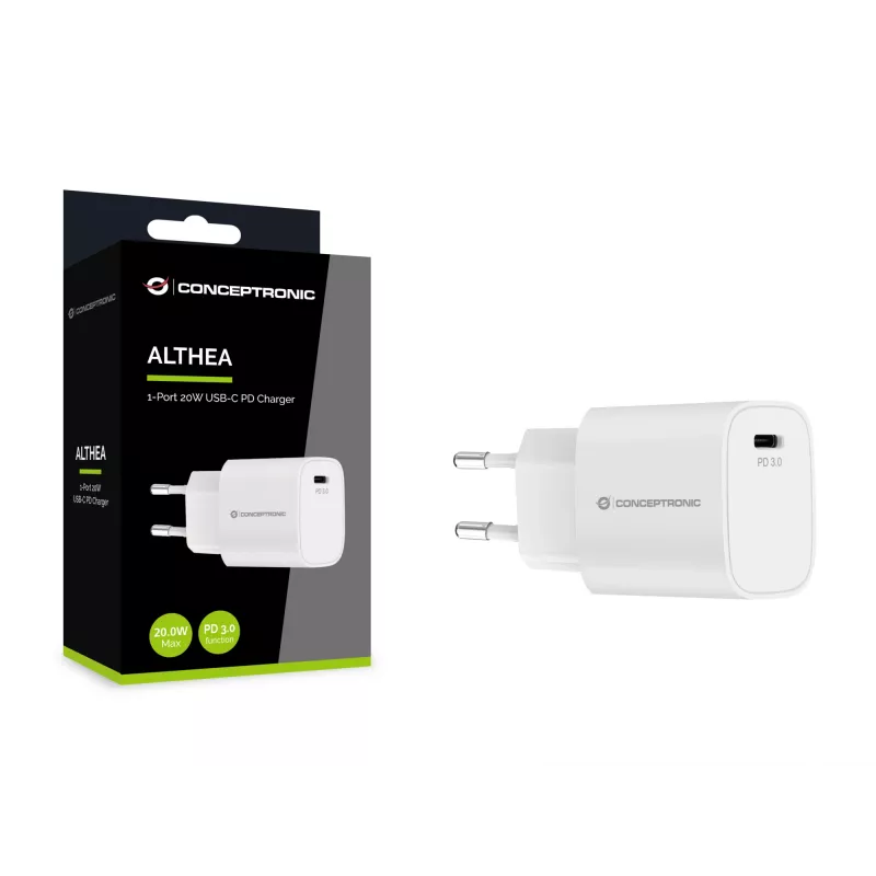 Laturi Conceptronic 1-porttinen 20W USB-C PD -laturi