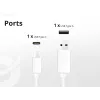 Conceptronic 2-porttinen 20W GaN USB PD -laturi, USB-C x 1, USB-A x 1 ALTHEA15W