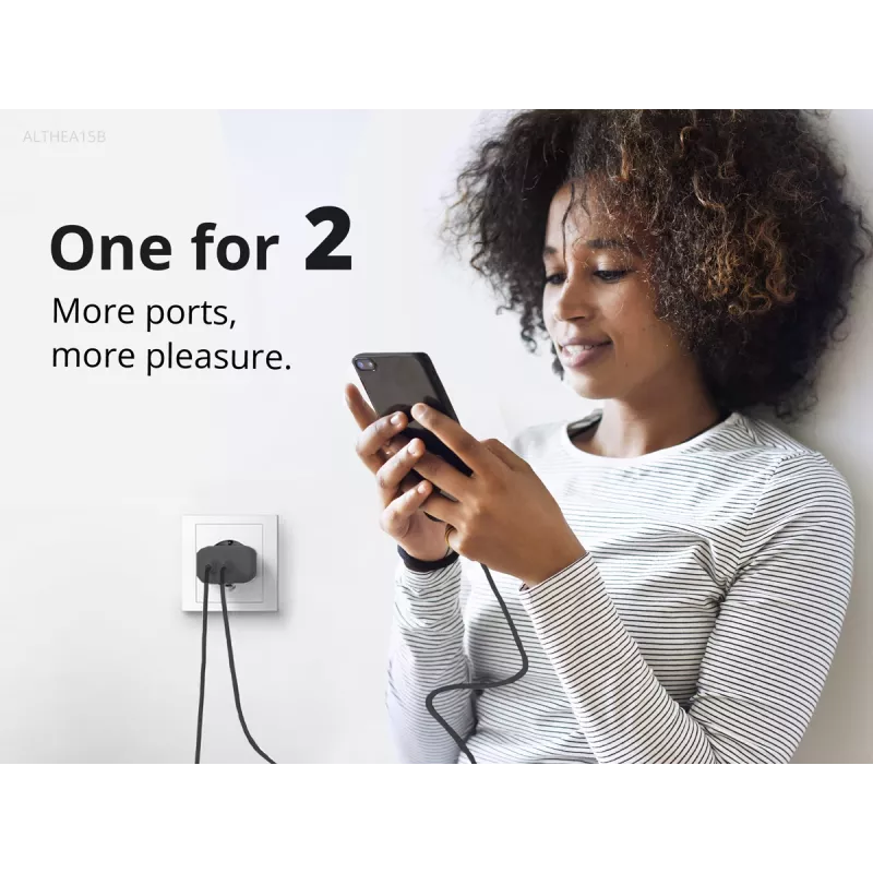 Conceptronic 2-porttinen 20W GaN USB PD -laturi, USB-C x 1, USB-A x 1, QC 3.0, PPS