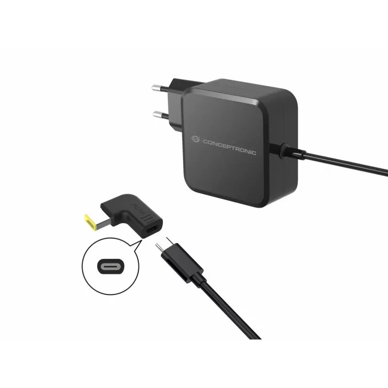 Conceptronic ABBY15PC05 DC-USB-C-adapteri, Lenovo ohut Tip, 18-20V