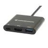 Conceptronic DONN01B kannettavan telakka/porttitoistin USB 3.2 Gen 1 (3.1 Gen 1) Type-C, musta
