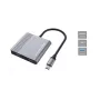 Conceptronic DONN13G kannettavan telakka/porttitoistin johdollinen USB 3.2 Gen 1 (3.1 Gen 1) Type-C, harmaa