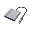Conceptronic DONN13G kannettavan telakka/porttitoistin johdollinen USB 3.2 Gen 1 (3.1 Gen 1) Type-C, harmaa