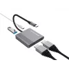 Conceptronic DONN13G kannettavan telakka/porttitoistin johdollinen USB 3.2 Gen 1 (3.1 Gen 1) Type-C, harmaa