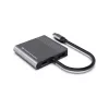 Conceptronic DONN13G kannettavan telakka/porttitoistin johdollinen USB 3.2 Gen 1 (3.1 Gen 1) Type-C, harmaa