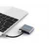 Conceptronic DONN16G johdollinen USB 3.2 Gen 1 Type-C, harmaa, 100W, 4K Ultra HD