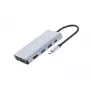 Conceptronic DONN20G 10-in-1 USB 3.2 Gen 1 -telakka, HDMI, VGA, USB-A 3.0 x 3, SD, TF/MicroSD, ääni, GbE LAN, 100W USB PD