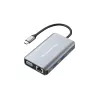 Conceptronic DONN21G kannettavan telakka/porttitoistin johdollinen USB 3.2 Gen 1 (3.1 Gen 1) Type-C, harmaa