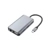 Conceptronic DONN21G kannettavan telakka/porttitoistin johdollinen USB 3.2 Gen 1 (3.1 Gen 1) Type-C, harmaa