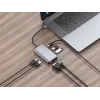 Conceptronic DONN21G kannettavan telakka/porttitoistin johdollinen USB 3.2 Gen 1 (3.1 Gen 1) Type-C, harmaa